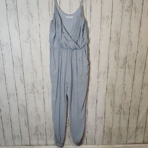 🥳Charme U Soft Blue Jumpsuit Large